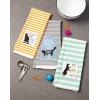 imageDII Everyday Pets Kitchen Collection Absorbent Dishtowel Set 18x28 Dog Print 3 CountCats Meow