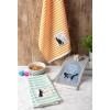 imageDII Everyday Pets Kitchen Collection Absorbent Dishtowel Set 18x28 Dog Print 3 CountCats Meow