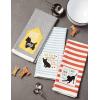 imageDII Everyday Pets Kitchen Collection Absorbent Dishtowel Set 18x28 Dog Print 3 CountDog House