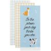 imageDII Everyday Pets Kitchen Collection Absorbent Dishtowel Set 18x28 Dog Print 3 CountDog Person