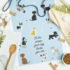 imageDII Everyday Pets Kitchen Collection Absorbent Dishtowel Set 18x28 Dog Print 3 CountDog Person