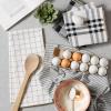 imageDII Farmhouse Basic Kitchen Collection Woven Dishtowel Set 18x28 Black 5 PieceBlack