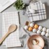 imageDII Farmhouse Basic Kitchen Collection Woven Dishtowel Set 18x28 Black 5 PieceGray