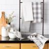 imageDII Farmhouse Basic Kitchen Collection Woven Dishtowel Set 18x28 Black 5 PieceGray