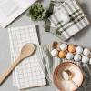 imageDII Farmhouse Basic Kitchen Collection Woven Dishtowel Set 18x28 Black 5 PieceSage