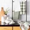 imageDII Farmhouse Basic Kitchen Collection Woven Dishtowel Set 18x28 Black 5 PieceSage