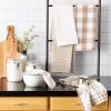 imageDII Farmhouse Basic Kitchen Collection Woven Dishtowel Set 18x28 Black 5 PieceStone