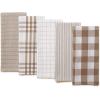 imageDII Farmhouse Basic Kitchen Collection Woven Dishtowel Set 18x28 Black 5 PieceStone