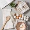imageDII Farmhouse Basic Kitchen Collection Woven Dishtowel Set 18x28 Black 5 PieceStone