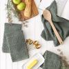 imageDII Luxury Barmop Collection Chevron Dishtowel Set Gray 16x19 4 PieceArtichoke Green
