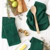 imageDII Luxury Barmop Collection Chevron Dishtowel Set Gray 16x19 4 PieceDark Green