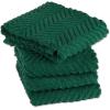 imageDII Luxury Barmop Collection Chevron Dishtowel Set Gray 16x19 4 PieceDark Green