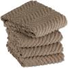 imageDII Luxury Barmop Collection Chevron Dishtowel Set Gray 16x19 4 PieceStone