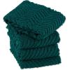 imageDII Luxury Barmop Collection Chevron Dishtowel Set Gray 16x19 4 PieceTeal
