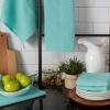 imageDII Recycled Cotton Kitchen Collection Dishtowel Set 18x26 Black 6 PieceAqua