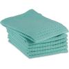 imageDII Recycled Cotton Kitchen Collection Dishtowel Set 18x26 Black 6 PieceAqua