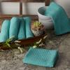 imageDII Recycled Cotton Kitchen Collection Dishtowel Set 18x26 Black 6 PieceAqua