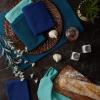 imageDII Recycled Cotton Kitchen Collection Dishtowel Set 18x26 Black 6 PieceAssorted Blues