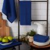 imageDII Recycled Cotton Kitchen Collection Dishtowel Set 18x26 Black 6 PieceBlue