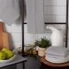imageDII Recycled Cotton Kitchen Collection Dishtowel Set 18x26 Black 6 PieceGray