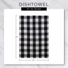 imageDII Recycled Cotton Kitchen Collection Dishtowel Set 18x26 Black 6 PieceTeal