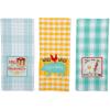 imageDII Rise and Shine Rooster Collection 100 Cotton Every Day Basic Dishtowel Set Rise and Shine 3 Piece CAMZ35808Rise  Shine Breakfast