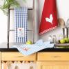 imageDII Rise and Shine Rooster Collection 100 Cotton Every Day Basic Dishtowel Set Rise and Shine 3 Piece CAMZ35808Rise and Shine