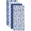 imageDII Tunisia Blue Market Tabletop and Kitchen Collection Dishtowel Set 18x28 Blue Market Set of 4Blue Market