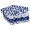 imageDII Tunisia Blue Market Tabletop and Kitchen Collection Dishtowel Set 18x28 Blue Market Set of 4Blue Market