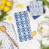 imageDII Tunisia Blue Market Tabletop and Kitchen Collection Dishtowel Set 18x28 Blue Market Set of 4Blue Market
