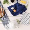imageDII Tunisia Blue Market Tabletop and Kitchen Collection Dishtowel Set 18x28 Blue Market Set of 4Tunisian Prints