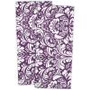 imageDII Cotton Dish Towel Set Damask Print 18x28 Gray 2 CountEggplant