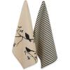 imageDII Decorative Oversized Festive Dishtowels 18x28 for The Birds 2 PieceBushel  Peck