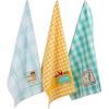 imageDII Rise and Shine Rooster Collection 100 Cotton Every Day Basic Dishtowel Set Rise and Shine 3 Piece CAMZ35808Rise  Shine Breakfast