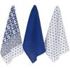imageDII Tunisia Blue Market Tabletop and Kitchen Collection Dishtowel Set 18x28 Blue Market Set of 4Tunisian Prints