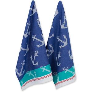 imageDII Anchors Away Collection Kitchen Dishtowel Set 18x28 Printed 2 PieceJacquard