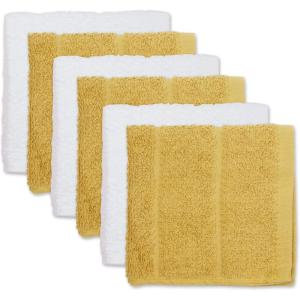 imageDII Basic Terry Collection Cotton Chef Dishcloth 12x12 Eggplant 6 PieceLemongrass