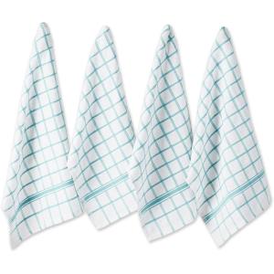 imageDII Basic Terry Collection Dish Towel Set 16x26quot Gray 4 Piece CAMZ33957Aqua