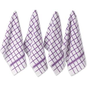 imageDII Basic Terry Collection Dish Towel Set 16x26quot Gray 4 Piece CAMZ33957Eggplant