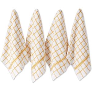 imageDII Basic Terry Collection Dish Towel Set 16x26quot Gray 4 Piece CAMZ33957Honey Gold