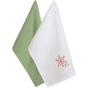 imageDII Christmas Tea Towels Decorative Kitchen Dish Towel Set 18x28 Pop Fizz Clink 2 PieceHappy Holidays