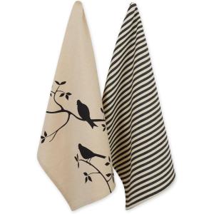 imageDII Decorative Oversized Festive Dishtowels 18x28 for The Birds 2 PieceBushel  Peck