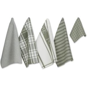 imageDII Everyday Collection Foodie Kitchen Set Dishtowel ampamp Dishcloth Nautical Blue 5 PieceArtichoke Green