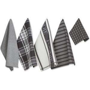 imageDII Everyday Collection Foodie Kitchen Set Dishtowel ampamp Dishcloth Nautical Blue 5 PieceMineral