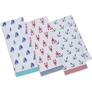 imageDII Fresh Catch Collection Kitchen Dishtowel Set 18x28 Blue Sea 3 PieceAhoy