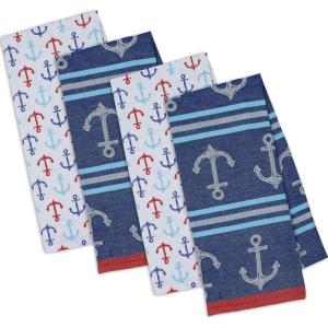 imageDII Fresh Catch Collection Kitchen Dishtowel Set 18x28 Blue Sea 3 PieceAnchors