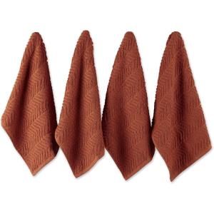 imageDII Luxury Barmop Collection Chevron Dishtowel Set Gray 16x19 4 PieceSpice