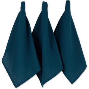 imageDII Recycled Cotton Kitchen Collection Dishtowel Set 18x26 Black 6 PieceTeal