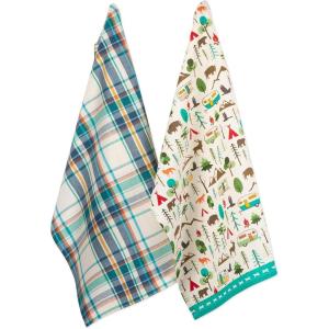 imageDII Tabletop Collection Happy Camper Collection Dishtowel Set Happy Camper 2 PieceMulticolor