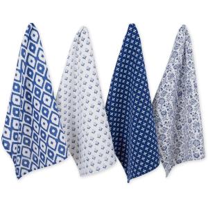 imageDII Tunisia Blue Market Tabletop and Kitchen Collection Dishtowel Set 18x28 Blue Market Set of 4Blue Market